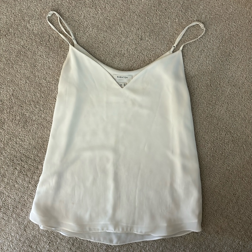 Babaton white tank top camisol